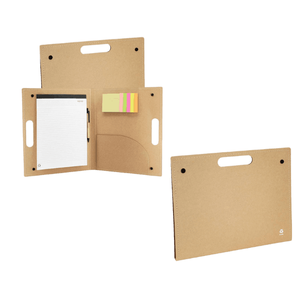Carpeta tipo Maletín Block A4 Bolígrafo Notas Adhesivas