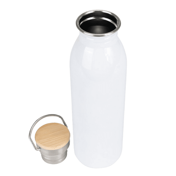 Botella Blanca para Sublimación Acero Inox